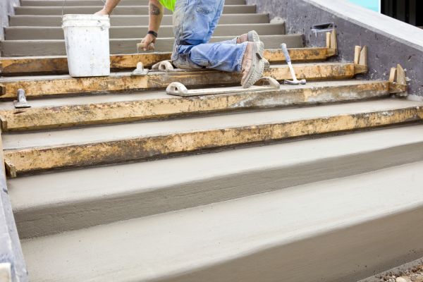 Concrete Steps Pouring in Reston