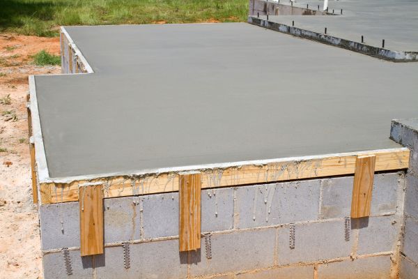Concrete Slab Installation in Reston