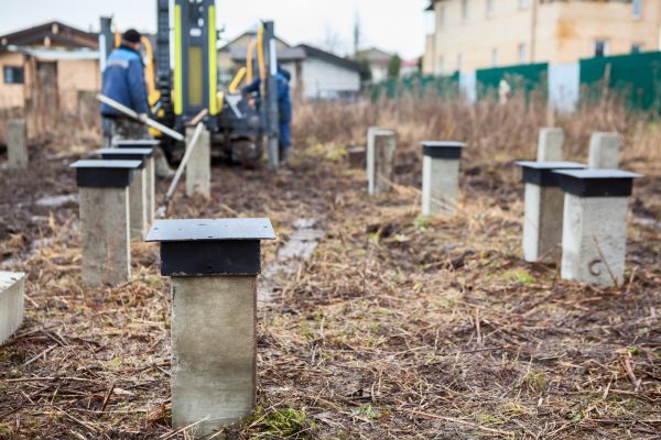 Concrete Piling Installation in Reston