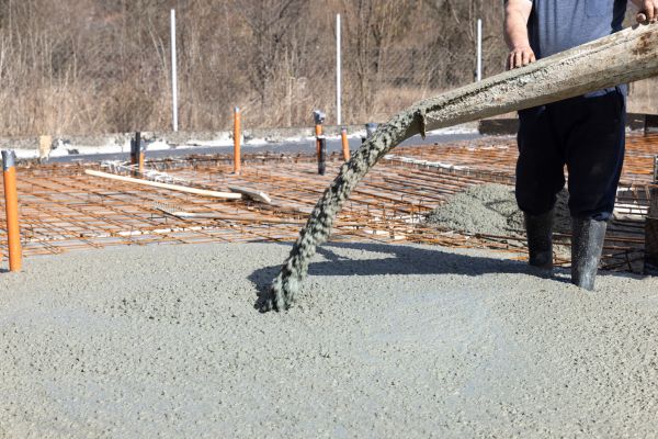 Pole Barn Slab Pouring in Reston