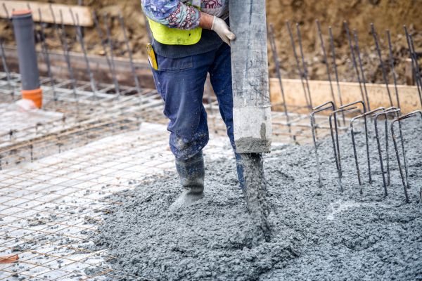 Cabin Foundation Pouring in Reston